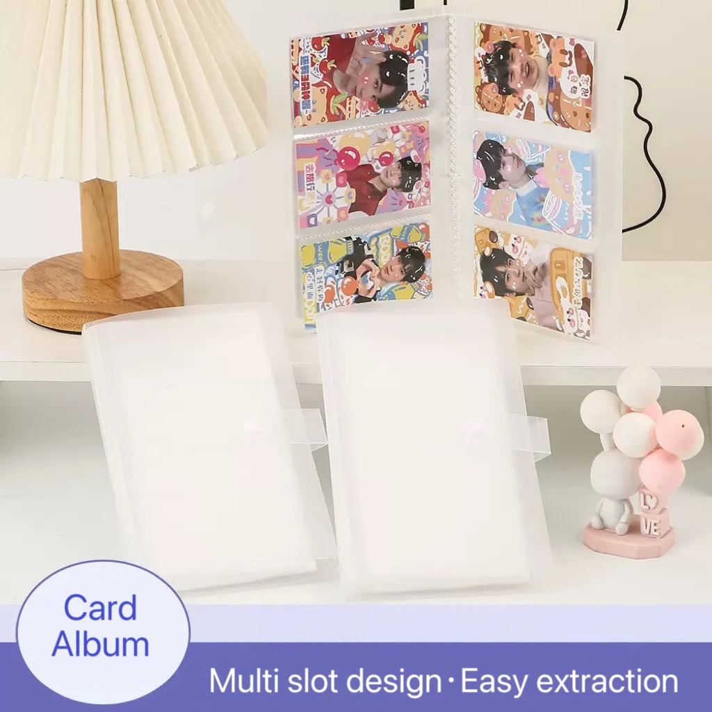 120/240 Slot Card Holder Photo Album Business Card Book Star Chasing Business Three Inch Transparent Card Bag