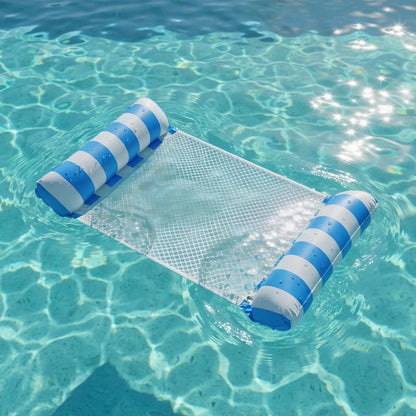 Pool Hammock Floats, 1Pack 4-in-1 Inflatable Water Hammocks Floaties (Saddle, Lounge Chair, Hammock, Drifter), , Pool Float L