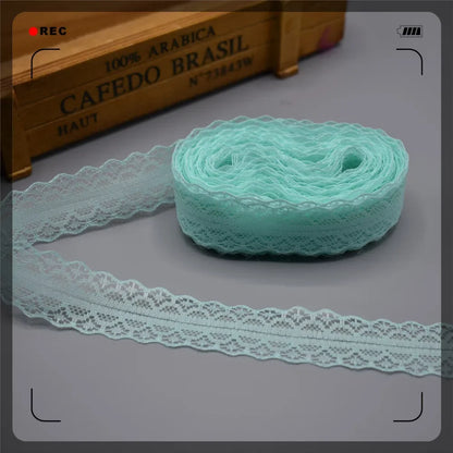 Lace Trim 10 Yards, 28mm Wide Lace Tape, Vintage Lace for Sewing, Scrapbooking, DIY Crafts, Floral Lace Ribbon Decoration - L