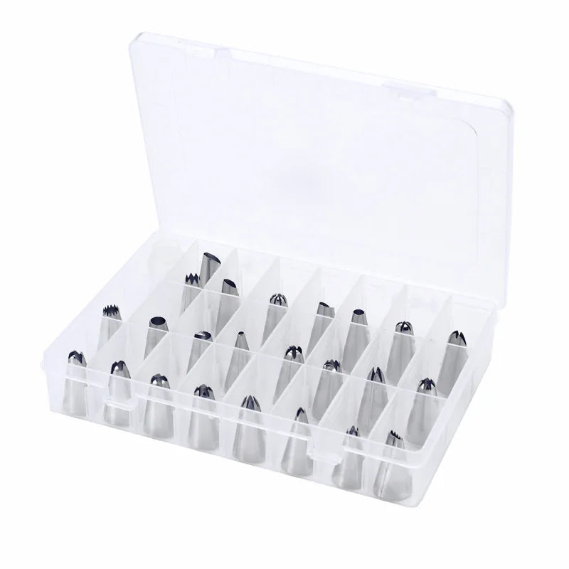 Pastry Socket Cake Nozzles for Confectionery Professional Set Icing Cream Piping Tips Cookies Cupcake Cake Decorating Tool - 