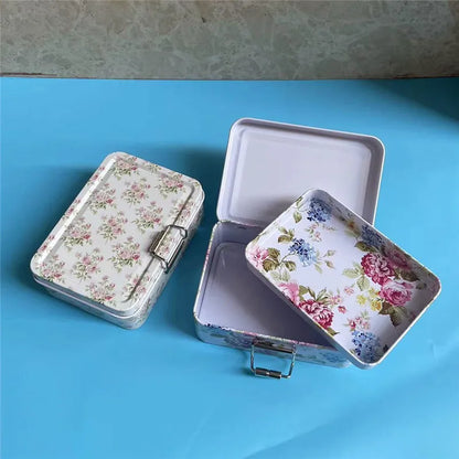 Vintage Metal Storage Canister with Lid – Durable Cookie & Candy Box, Aesthetic Organizer, Ideal Gift for All Occasions