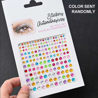 Stickers On The Face Rhinestone DIY Eyes Face Self Adhesive Temporary Tattoo For Makeup Party Festival Face Jewels Diamonds G