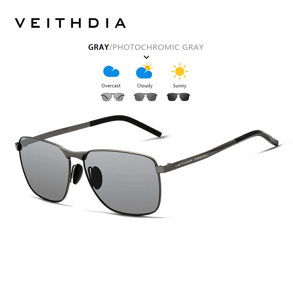 VEITHDIA Brand Men's Vintage Sports Sunglasses Polarized UV400 Lens Eyewear Accessories Male Outdoor Sun Glasses For Women V2