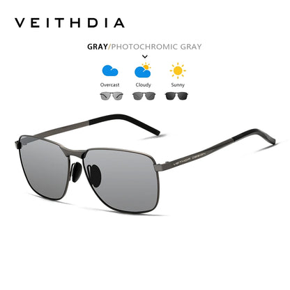 VEITHDIA Brand Men's Vintage Sports Sunglasses Polarized UV400 Lens Eyewear Accessories Male Outdoor Sun Glasses For Women V2