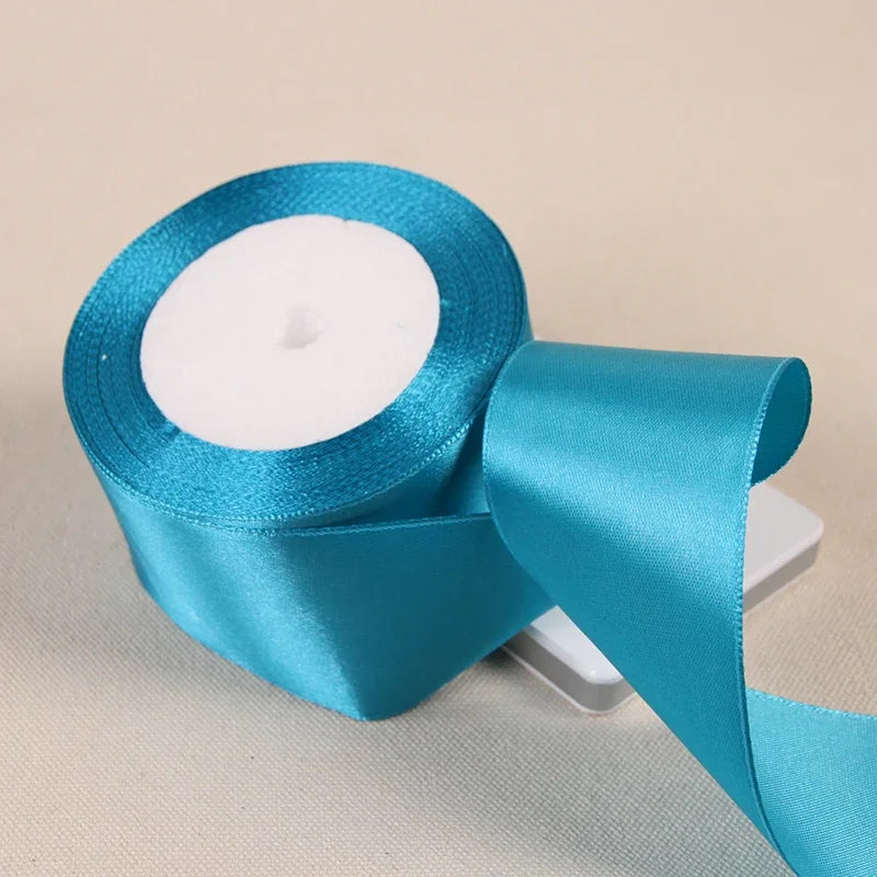 6mm 10mm 15mm 20mm 25mm 40mm 50mm Sky Blue Satin Ribbons Christmas Wedding Party Decoration Gift Wrapping Light Blue Ribbons