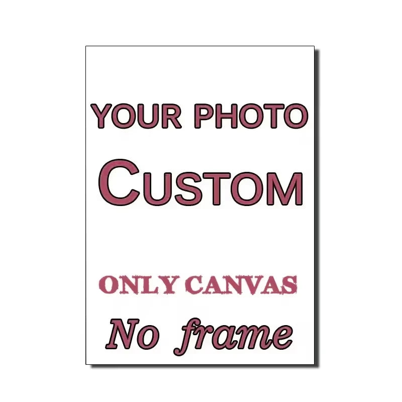 Custom Frameless Canvas Art Poster Family Portraits, Landscapes, Animals Holiday Decorations Home Room Decor