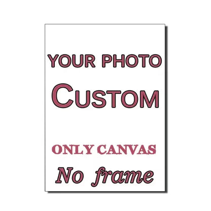 Custom Frameless Canvas Art Poster Family Portraits, Landscapes, Animals Holiday Decorations Home Room Decor