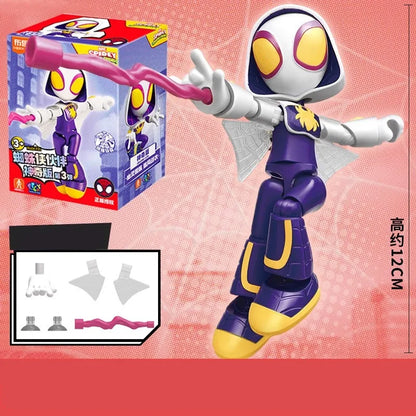 Original Blokees The Amazing Spider-Man Miles Morales Gwen Black Panther Action Figure Blind Box Anime Model Doll Kids Toy Gi