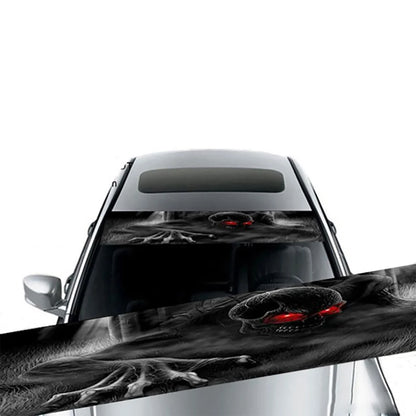 Car Sunshade Stickers Auto Front Windshield 3D Vinyl Film Rear Gear Sunshade Decorative Decals Stickers Cars Decorative Stick