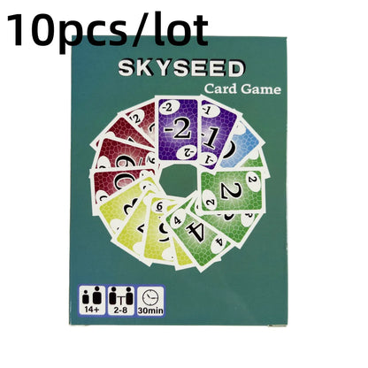 Skyseed Card Game 150 Playing Cards Board Game Deck Fun Exploration Action Edition Christmas and Halloween Gifts - 10 Boxes S