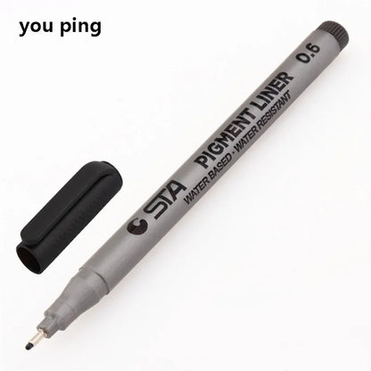 Waterproof Art Markers Brush Pen Sketch Drawing comics Pigment Line Pens Office School Stationery Supplies - 06