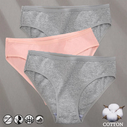 Cotton Panties Jacquard Design Pattern Women Panties Underwear Sexy Female Lingerie Briefs Solid Color Intimate Pantys for Wo