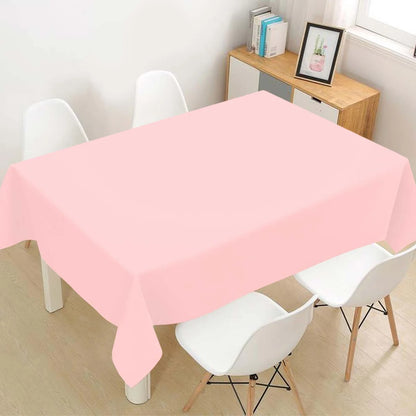 183×137cm Solid Pink Tablecovers Plastic Tablecloth for Wedding Decoration Girls Adult Birthday Party Supplies Table Decor