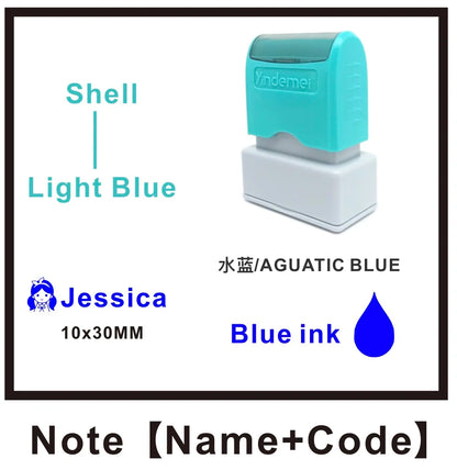Custom Teacher Name Ink Stamp Signature Calligraphy Selfing-Inking Personalized Letter Stamp For School Student