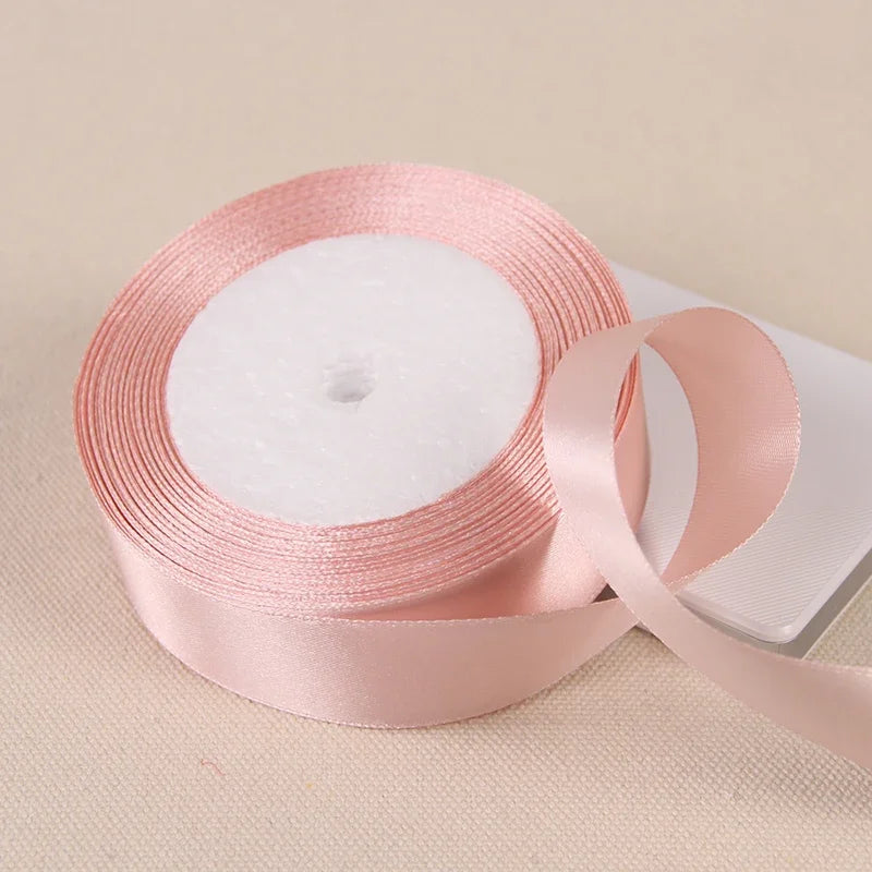 6/10/15/20/25/40/50mm Satin Ribbons DIY Artificial Crafts Wedding Party Supplies Handicraft Sewing Accessories Material 22met