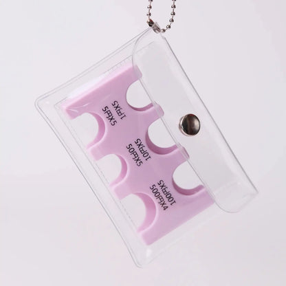 Japanese Coin Holder Wallet ,Coin Wallet,Mini Wallet,PVC Wallet,Portable Small Change Purse ,Transparent Card Case - Purple