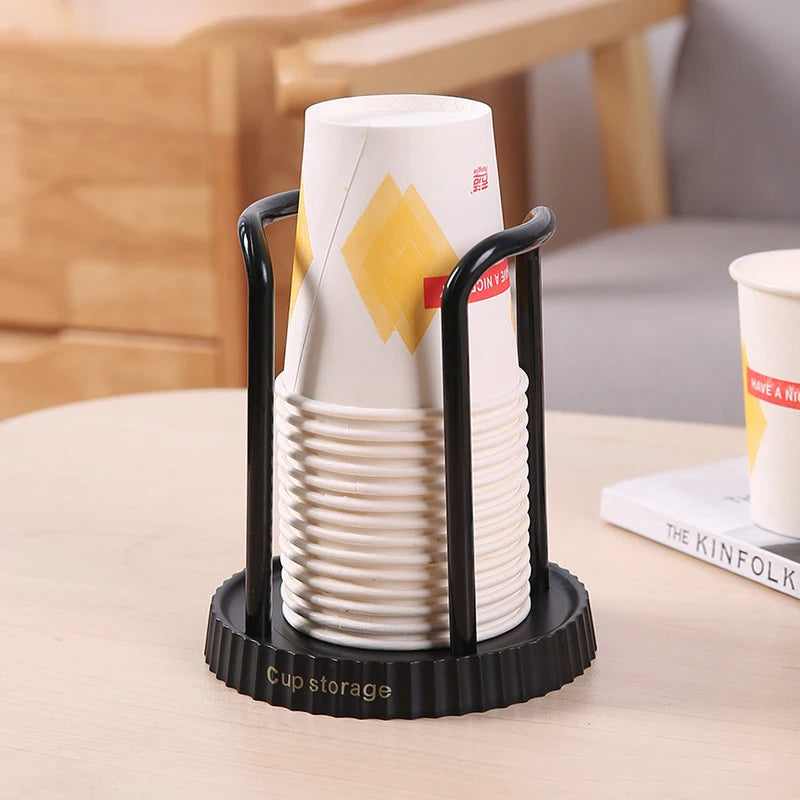 Household Disposable Paper Cup Holder, Desktop Paper Cup Storage Rack, Suitable For Living Room, Dining Room And Other Cup Ta