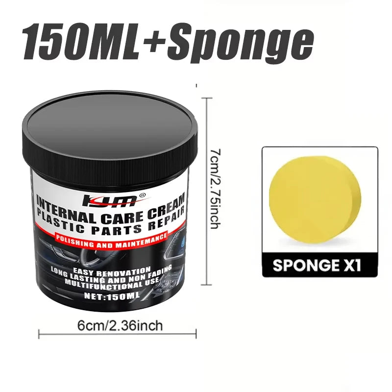 NEW Car Bumper Repair Paste - Restores Artificial Leather with Plastic, Enhances Black Effect, Car Polishing with Refurb Coat