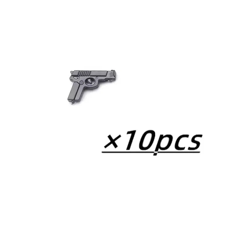 Military Weapons Figures Mini Accessories Light Machine Guns MOC Soldiers Army Brinquedos No Playmobil Building Block Boy Toy
