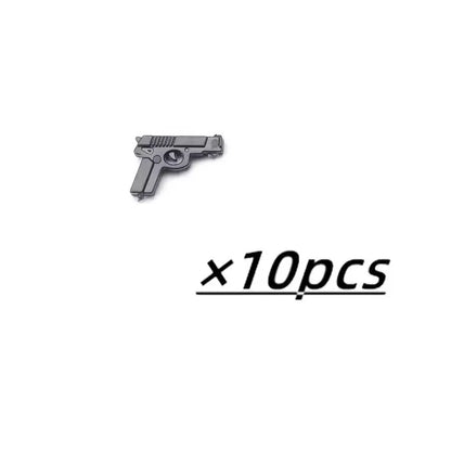 Military Weapons Figures Mini Accessories Light Machine Guns MOC Soldiers Army Brinquedos No Playmobil Building Block Boy Toy