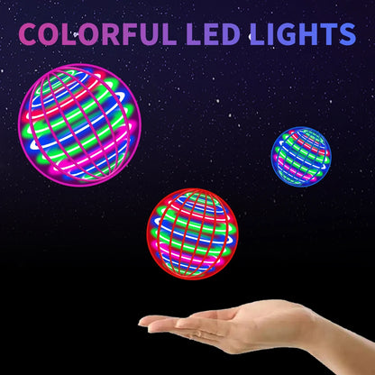 Flying Ball, Automatic Spinning Ball, LED Dazzling Lights, Floating Magic, Fan, UFO Flying Machine, Toy, Gift, Game, Sports B