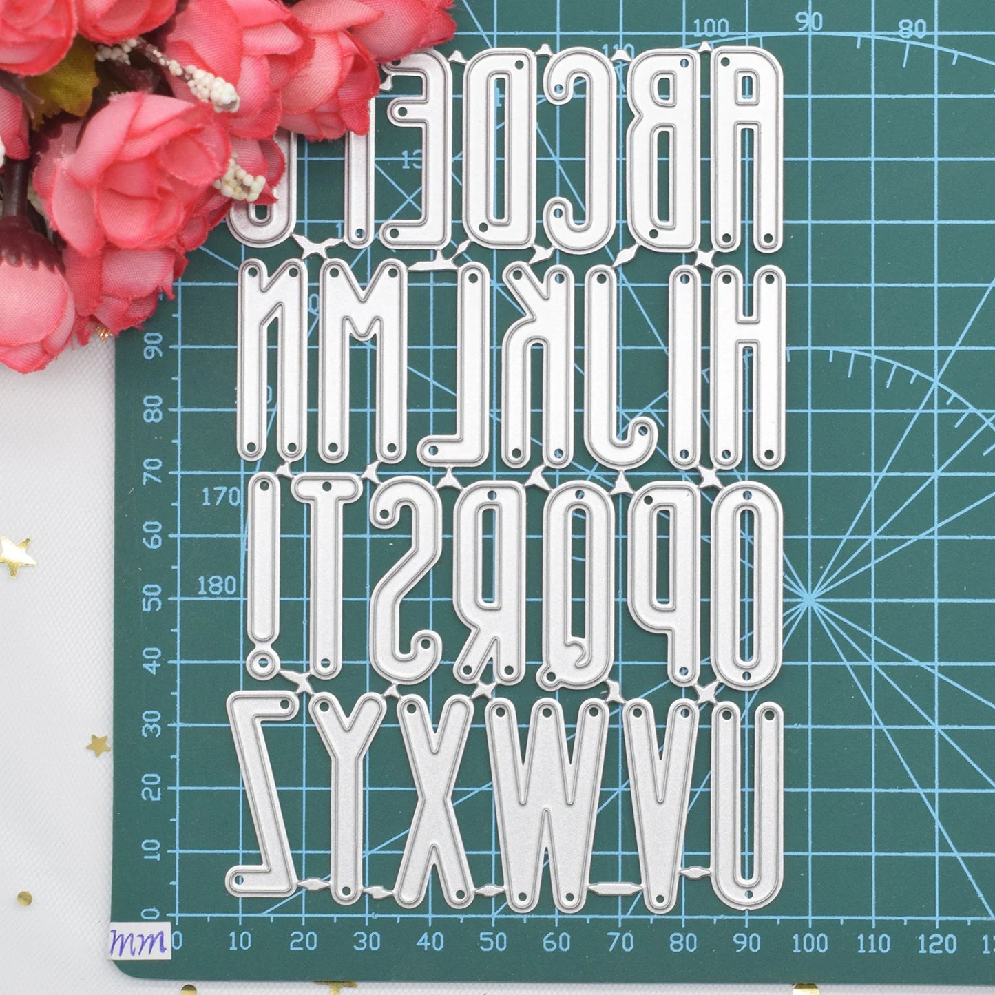 A To Z Letters Cutting Dies Letter Metal Die Cuts for DIY Scrapbooking Album Card Making Paper Crafts