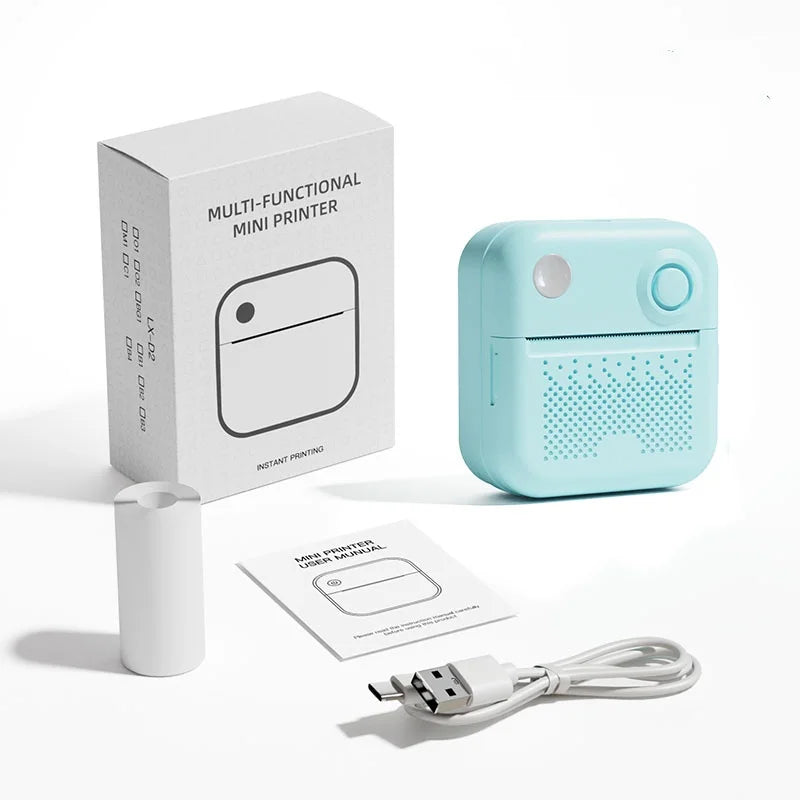 Dolewa D3 Portable Printer Thermal Paper Stickers Paper Mini Printers Labels Maker Printer for Error Printing Photo Printing 
