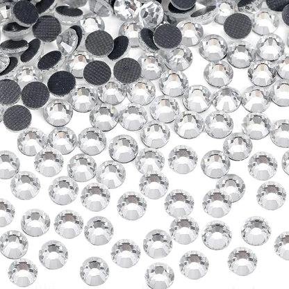 Bobohoo DMC SS6-SS30 Crystal Stones HotFix Rhinestone Glitter Crystal Strass Iron On Rhinestones For Garment Clothing Dress -