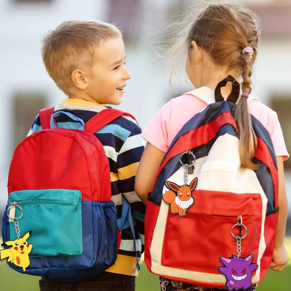 PokeMoned Party Favors Keychains Backpack Pika Pendants Accessories Souvenirs Festival Prizes for Kids Birthday Gift Baby Sho