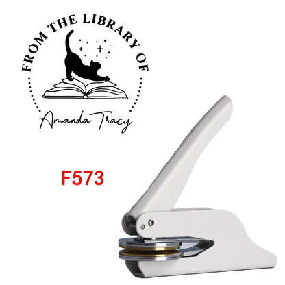 Custom Embosser Stamp,From the Library Embosser,Personalized Book Embosser Stamps,Custom Logo,Magic School,Gift for Book Love