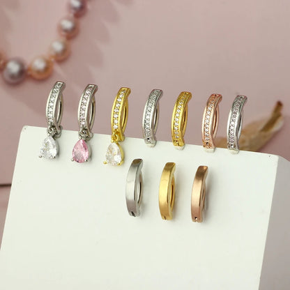 1PC 14G Implant Grade G23 Titanium Belly Button ring Clicker Stainless Steel Brass Navel Piercing Jewelry Belly Piercings