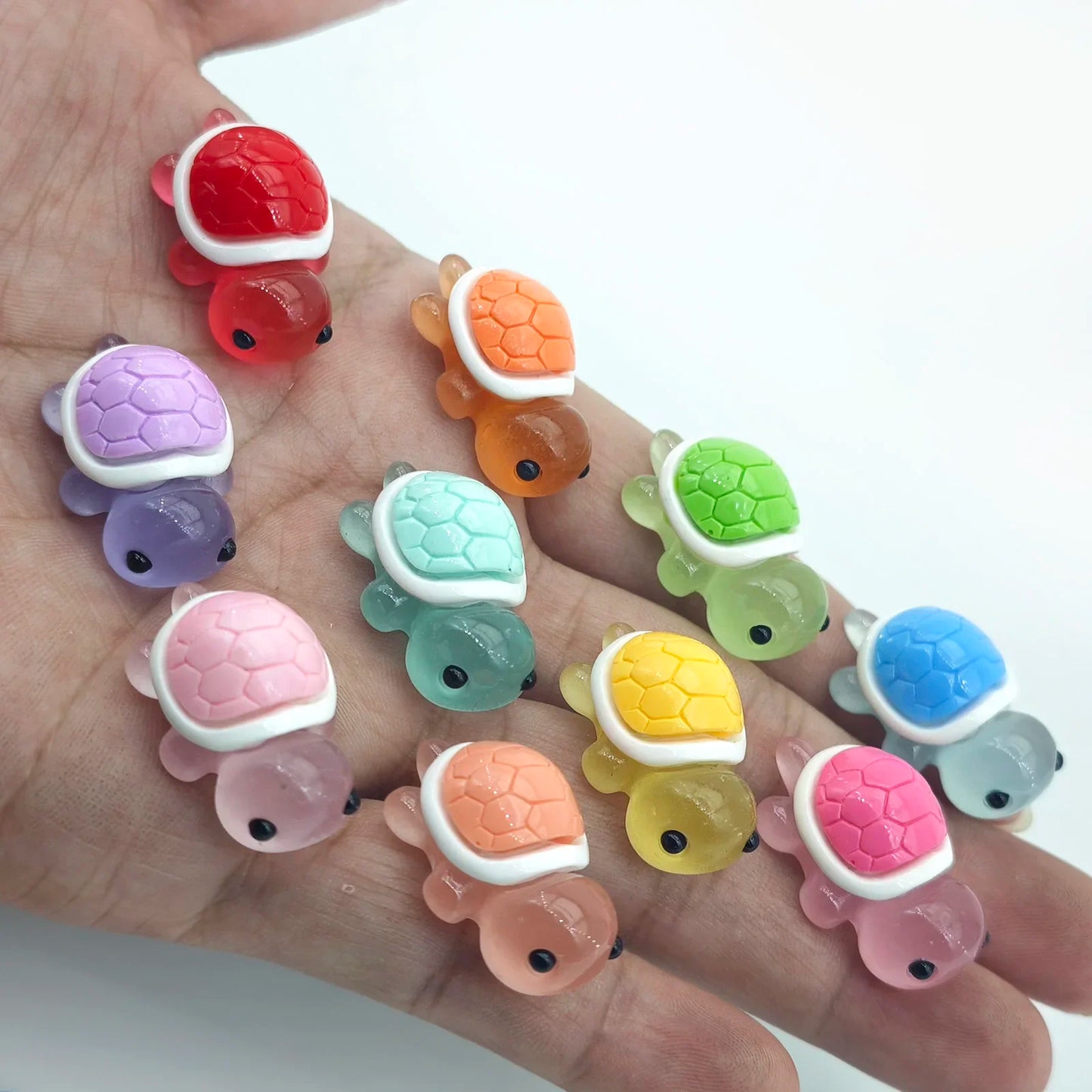 50/30PCS Cute Mini Ocean Resin Turtle Animals Tiny Sea Animals Figurines Marine Miniature Aquarium Ornaments Home Decorations