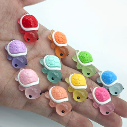 50/30PCS Cute Mini Ocean Resin Turtle Animals Tiny Sea Animals Figurines Marine Miniature Aquarium Ornaments Home Decorations