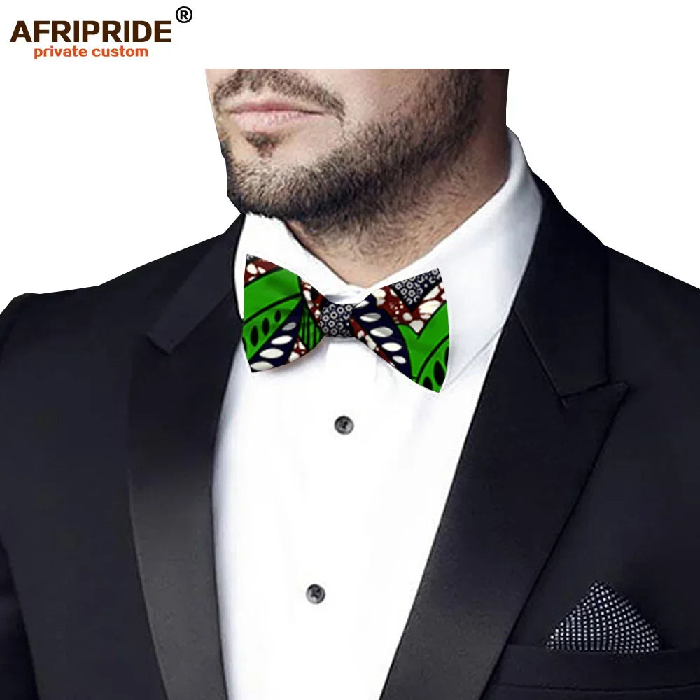 African Ankara Print Butterfly Bow Tie for Men Women Boys Girls Fashion Wedding Party Accessory Wax Batik Ties