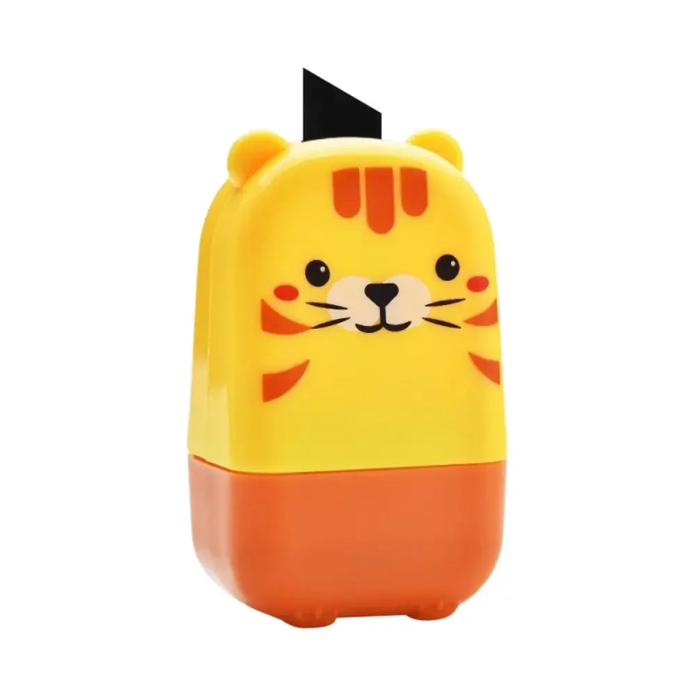 Confidential Data Guard Roller Stamp Cartoon ID Protection Stamp for Privacy & Identity Theft Seal - Tiger