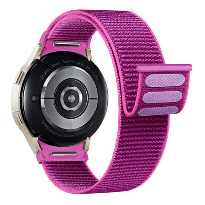 Band For Samsung Galaxy Watch 7/6/4/classic/5 pro 44mm 40mm wrist No Gaps Nylon sport loop correa bracelet Galaxy Watch 7 Str