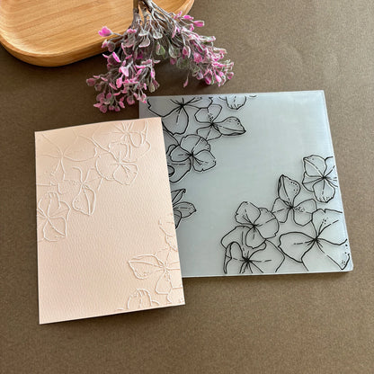 1-Pack Lotus Flower Pressed Flower Folder - Transparent Plastic Fantasy-Themed Template for Scrapbooking, Card Making, and We