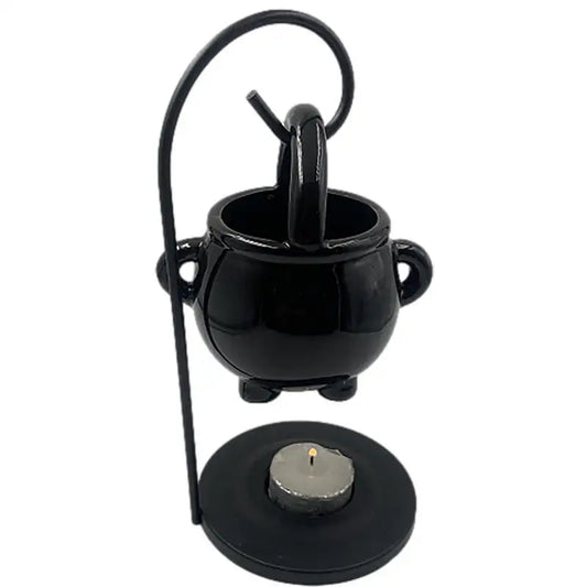Hanging Cauldron Wax Burner Witch Caldron Pot Candle Holder Witchcraft Supplies Essential Oil Incense Aroma Diffuser Home Dec