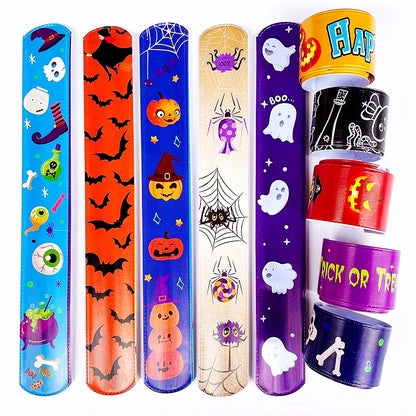 20/50Pcs Halloween Christmas Pattern Wristband Decoration Toys Kids Birthday Party Gifts Pinata Filler New Year's Party Favor