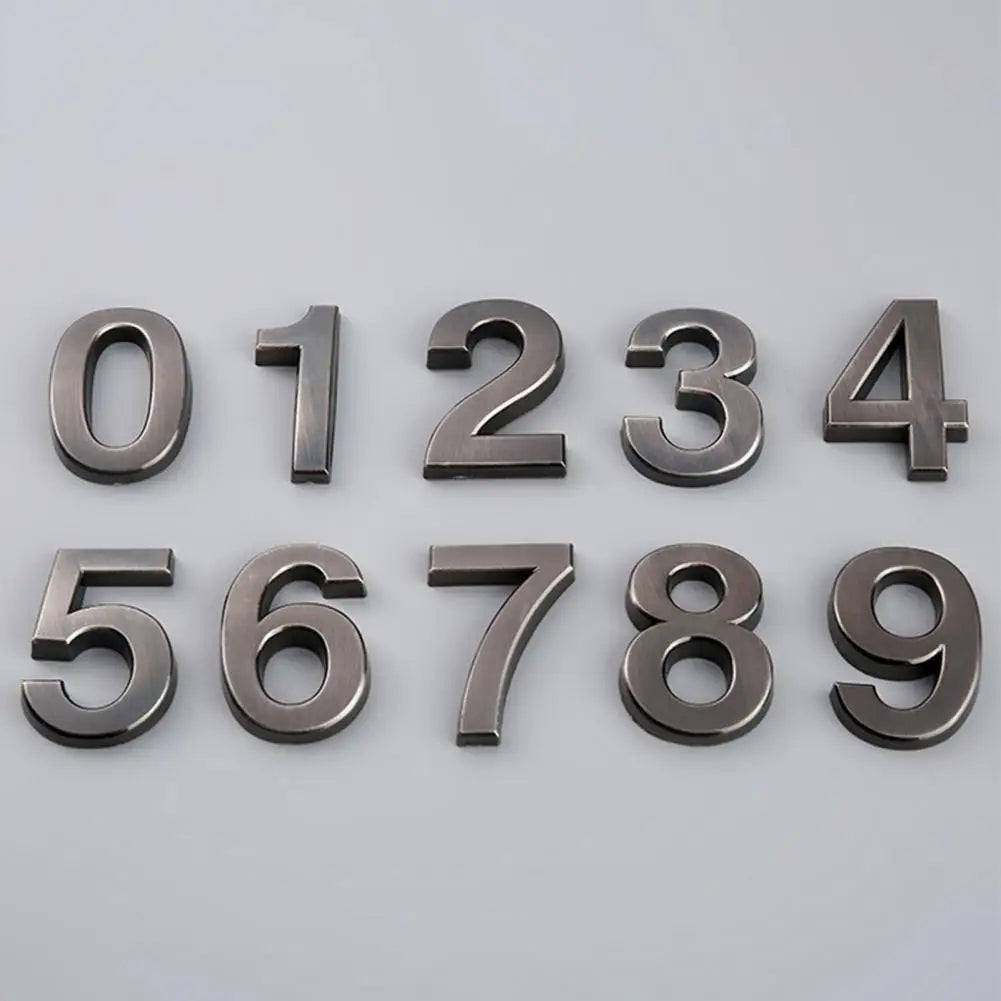 Address Number Good 0-9 3D Numbers Door Plaques 10 Styles Mailbox Number 0-9 Apartment Address Numbers Decor for Yard