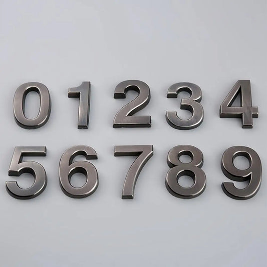 Address Number Good 0-9 3D Numbers Door Plaques 10 Styles Mailbox Number 0-9 Apartment Address Numbers Decor for Yard