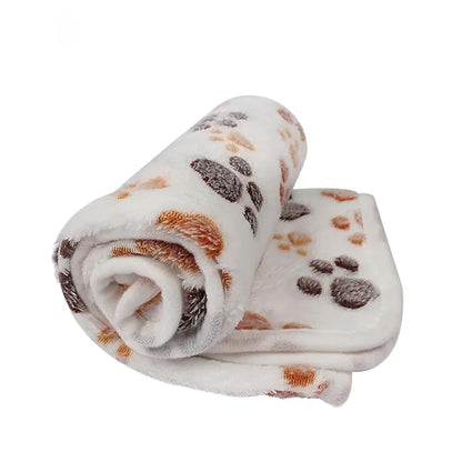 Soft Fluffy Pet Blanket Cute Cartoon Pattern Pet Mat Warm and Comfortable Blanket for Cat Dogs