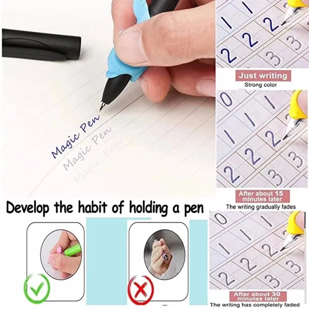 Magical Tracing Workbook Educational Montessori Books for Children Pen Control Training Reusable Calligraphy Copybook for Kid
