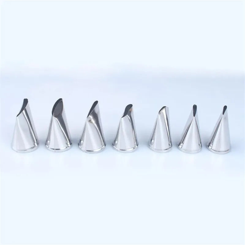 7pcs/set Cake Decorating Tips Set Cream Icing Piping Fondant Rose Nozzle Pastry Tools Fondant Decorating Tools