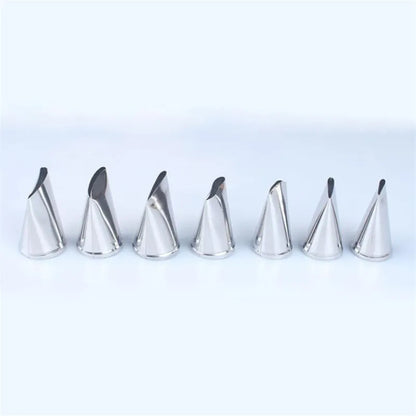 7pcs/set Cake Decorating Tips Set Cream Icing Piping Fondant Rose Nozzle Pastry Tools Fondant Decorating Tools