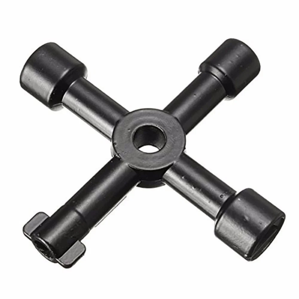 4 In 1 Multifunction Electrician Plumber Utility Cross Switch Wrench Universal Square Triangle Key for Gas Train Bleed Radiat