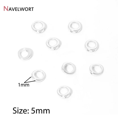 End Caps For Jewelry,10/20Pcs 18K Gold Plated Brass Metal End Caps For DIY Bracelet Necklace Making Finding,Supplies For Jewe