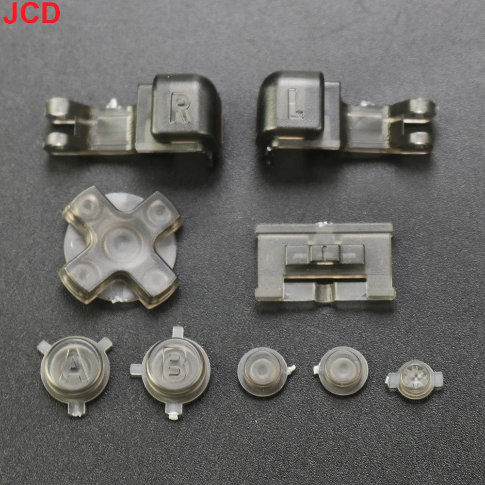 JCD 1set For GameBoy Advance SP GBA SP Plastic Full Button Set For GBA SP A B Select Start Power ON/OFF L R Buttons Kit D Pad