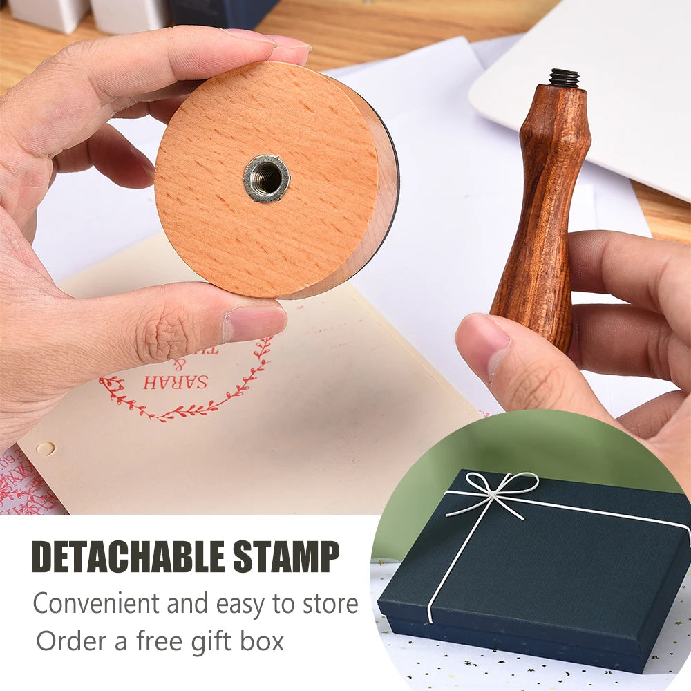 Personalized Stamp Custom Wooden Stamp Weddding Seal Stamp Logo For Invitation Stationery Custom Name Business Wedding Brandi