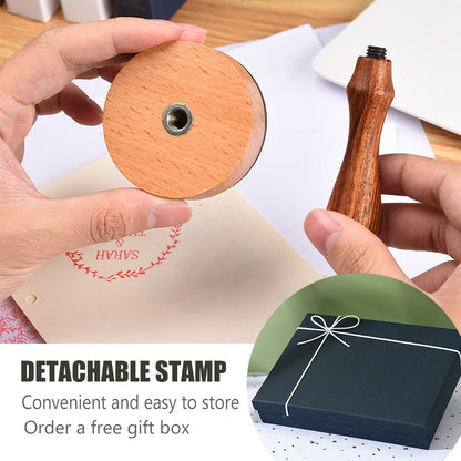 Personalized Stamp Custom Wooden Stamp Weddding Seal Stamp Logo For Invitation Stationery Custom Name Business Wedding Brandi